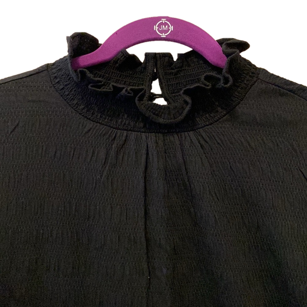 Vince Camuto Mock Neck Tiered Smocked Dress, size M - Picture 3 of 8